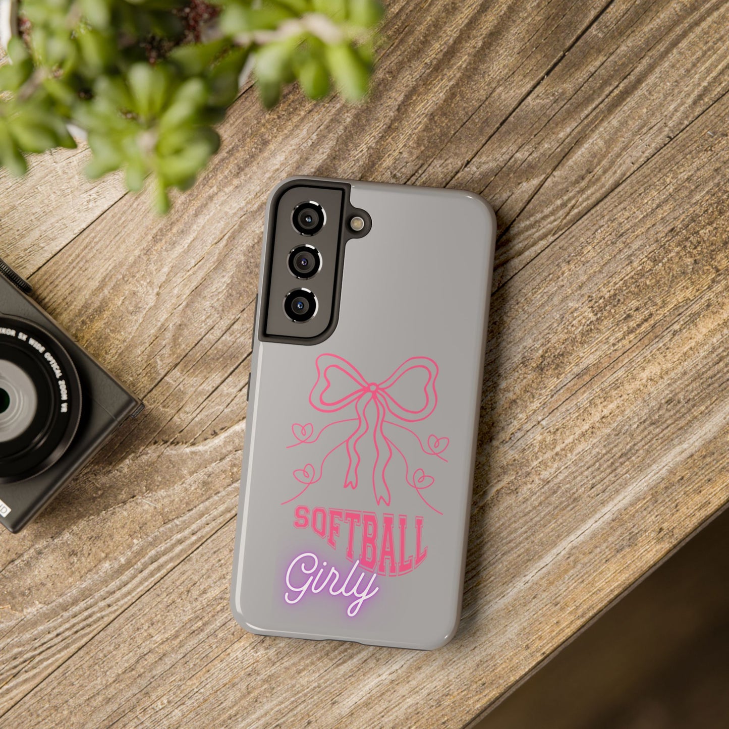 SOFTBALL GIRLY IPHONE AND SAMSUNG || Tough Phone Cases