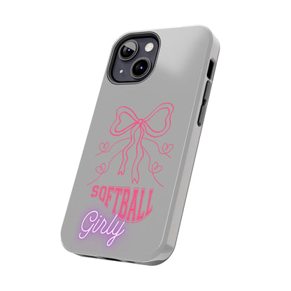 SOFTBALL GIRLY IPHONE AND SAMSUNG || Tough Phone Cases