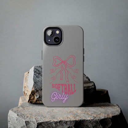 SOFTBALL GIRLY IPHONE AND SAMSUNG || Tough Phone Cases