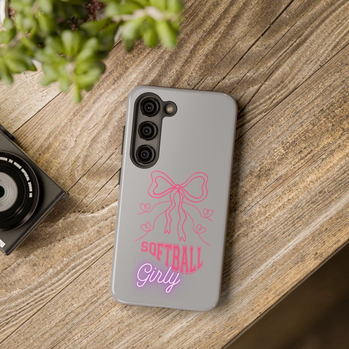 SOFTBALL GIRLY IPHONE AND SAMSUNG || Tough Phone Cases