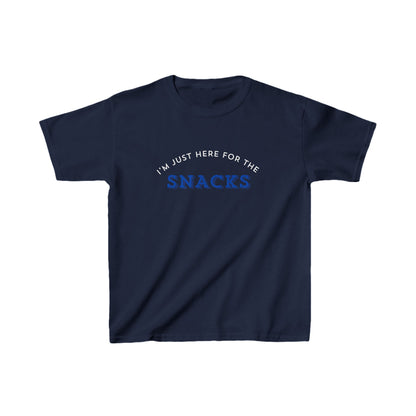 IM JUST HERE FOR THE SNACKS || Kids Cotton Tee