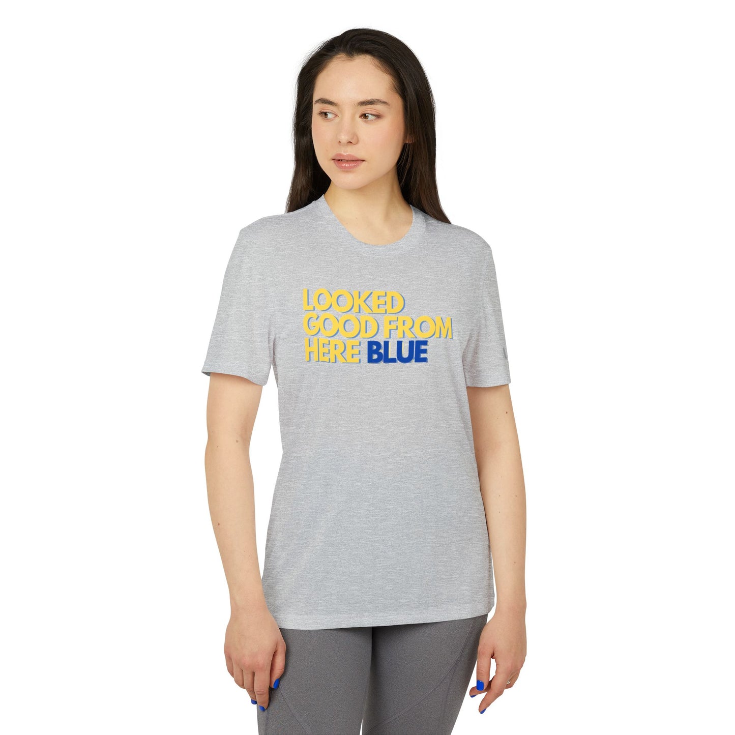 LOOKED GOOD FROM HERE BLUE || Adidas Unisex Sport T-shirt