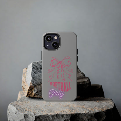 SOFTBALL GIRLY IPHONE AND SAMSUNG || Tough Phone Cases