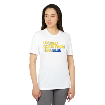 LOOKED GOOD FROM HERE BLUE || Adidas Unisex Sport T-shirt