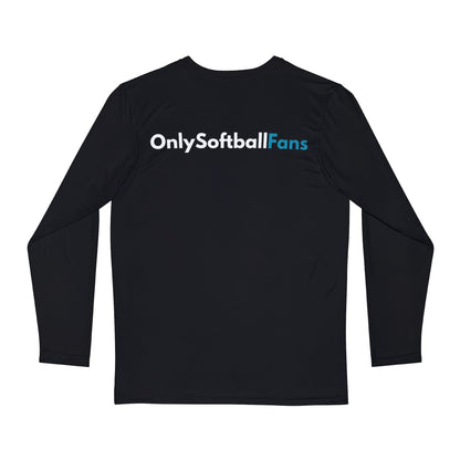 OnlySoftballFans Gear || Men's Moisture Wicking Long Sleeve Shirt