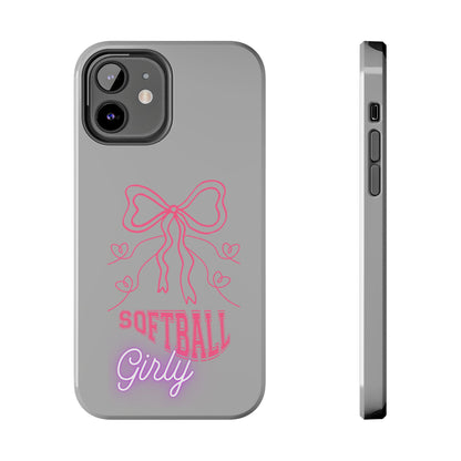 SOFTBALL GIRLY IPHONE AND SAMSUNG || Tough Phone Cases