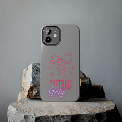 SOFTBALL GIRLY IPHONE AND SAMSUNG || Tough Phone Cases