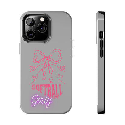 SOFTBALL GIRLY IPHONE AND SAMSUNG || Tough Phone Cases