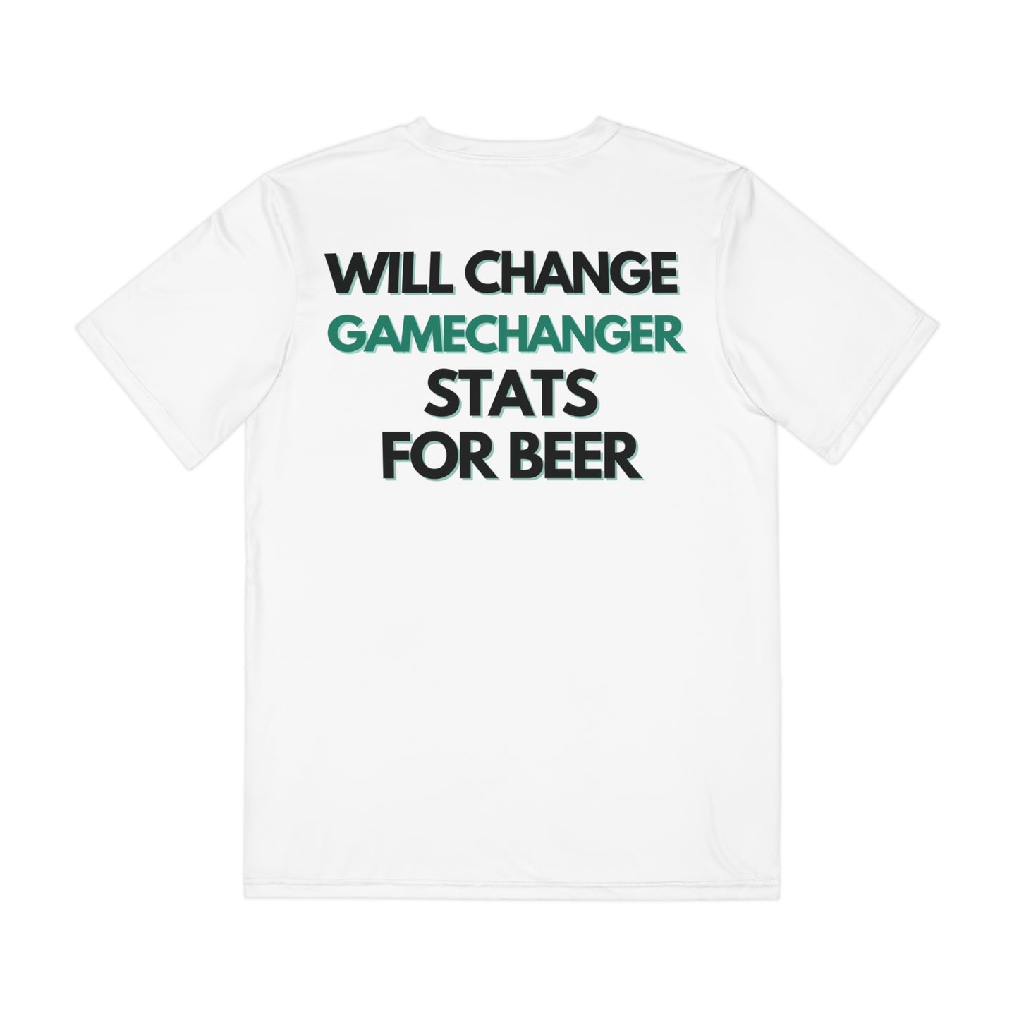 Will Change GameChanger Stats For Beer || Men's Polyester Tee (AOP)