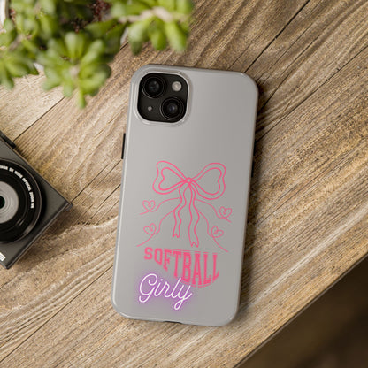 SOFTBALL GIRLY IPHONE AND SAMSUNG || Tough Phone Cases