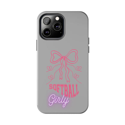 SOFTBALL GIRLY IPHONE AND SAMSUNG || Tough Phone Cases