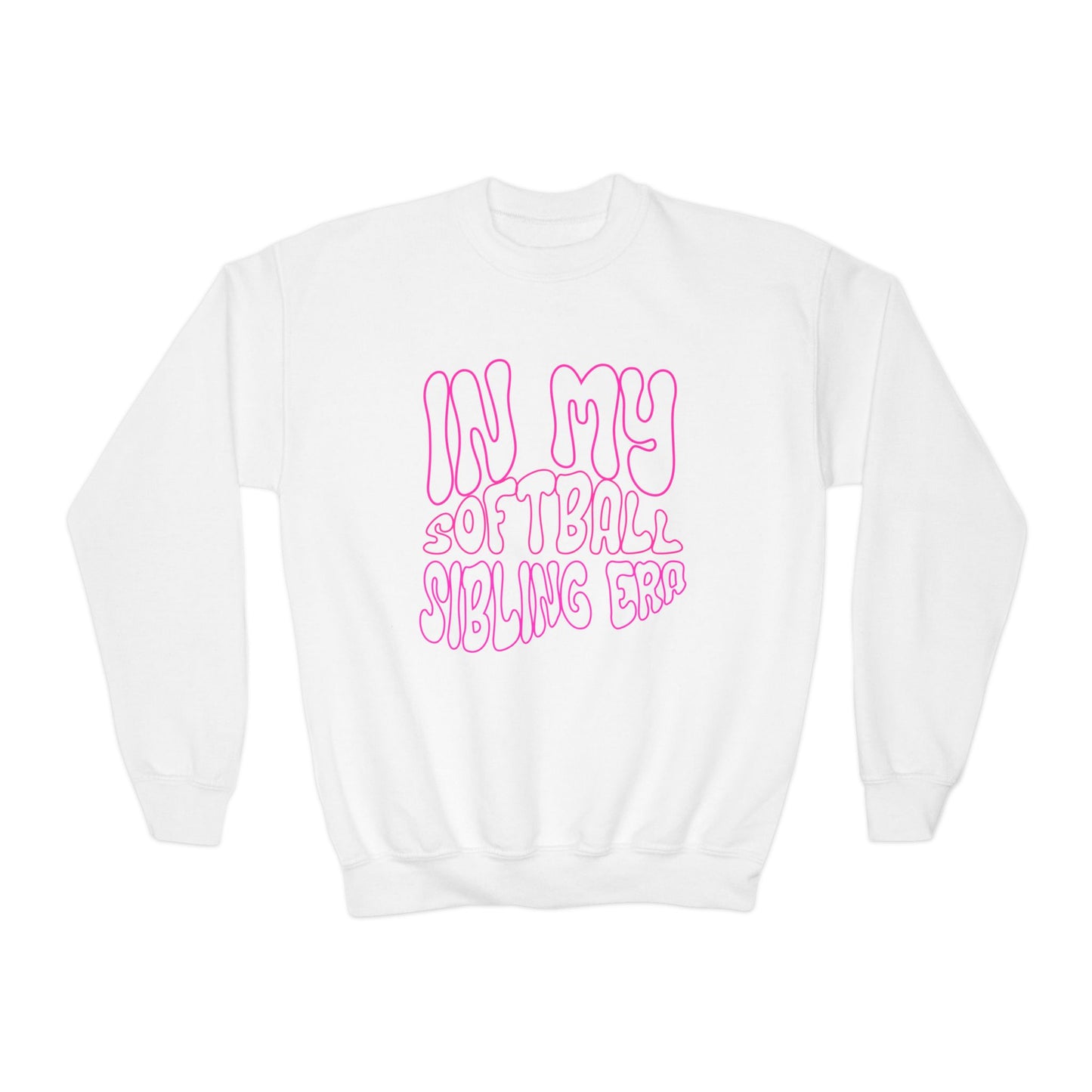 IN MY SOFTBALL SIBLING ERA || Youth Crewneck Sweatshirt