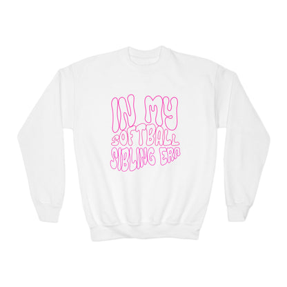 IN MY SOFTBALL SIBLING ERA || Youth Crewneck Sweatshirt