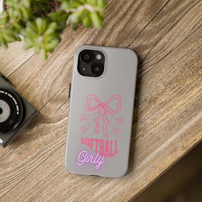 SOFTBALL GIRLY IPHONE AND SAMSUNG || Tough Phone Cases