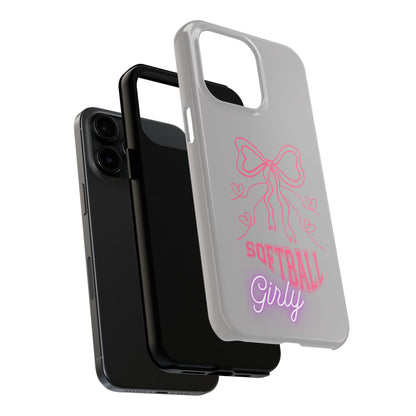 SOFTBALL GIRLY IPHONE AND SAMSUNG || Tough Phone Cases