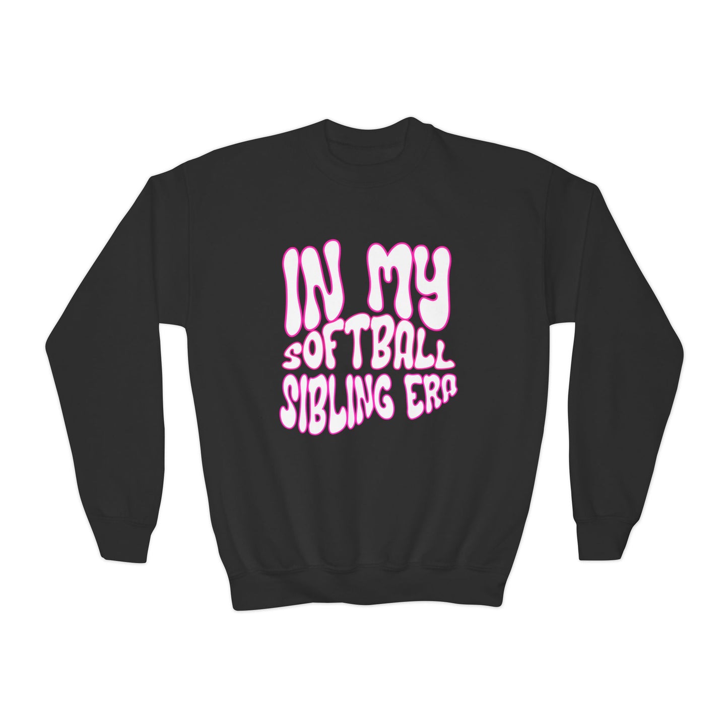 IN MY SOFTBALL SIBLING ERA || Youth Crewneck Sweatshirt