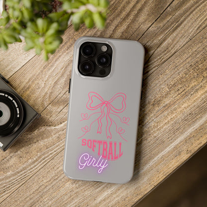 SOFTBALL GIRLY IPHONE AND SAMSUNG || Tough Phone Cases