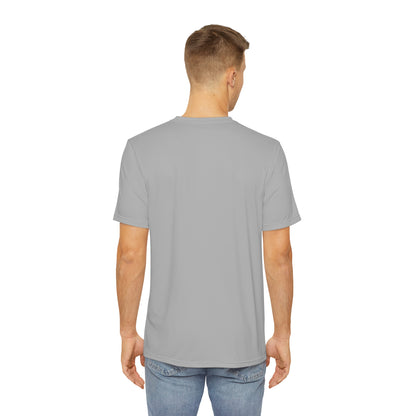 SHORT SLEEVE GREY | LOOKED GOOD FROM HERE BLUE || Men's Moisture Wicking Polyester Tee