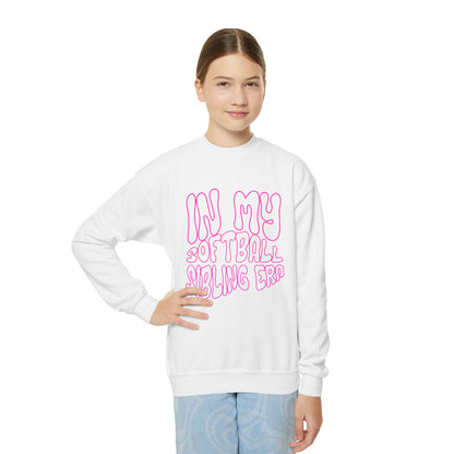 IN MY SOFTBALL SIBLING ERA || Youth Crewneck Sweatshirt