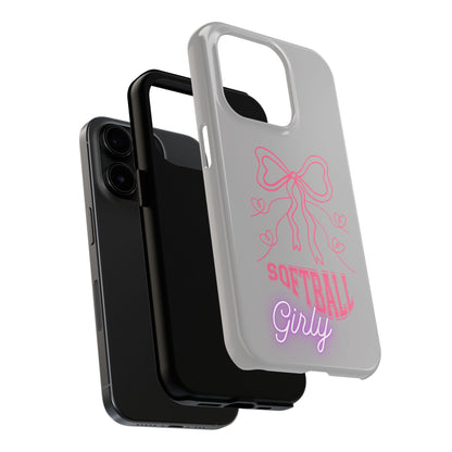 SOFTBALL GIRLY IPHONE AND SAMSUNG || Tough Phone Cases